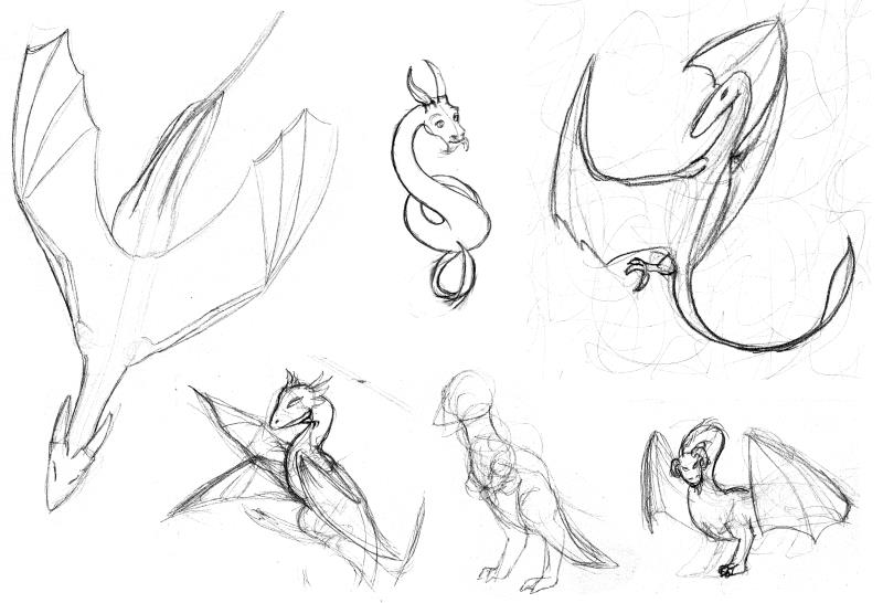 Sketches - Dragons